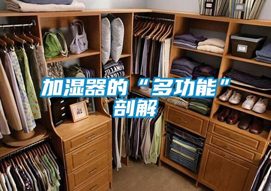 加濕器的“多功能”剖解