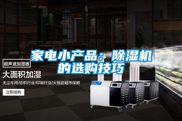家電小產品:除濕機的選購技巧