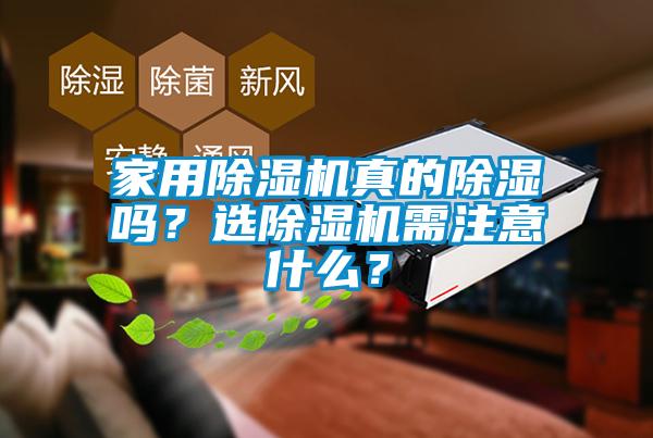 家用除濕機真的除濕嗎？選除濕機需注意什么？