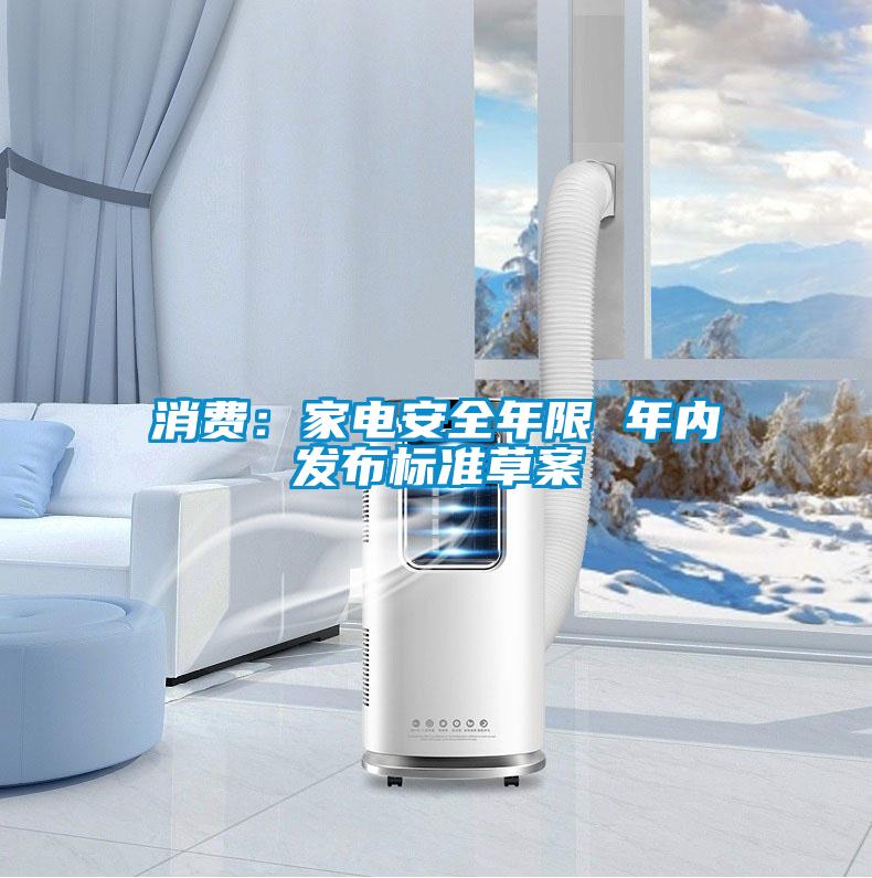 消費:家電安全年限 年內發布標準草案