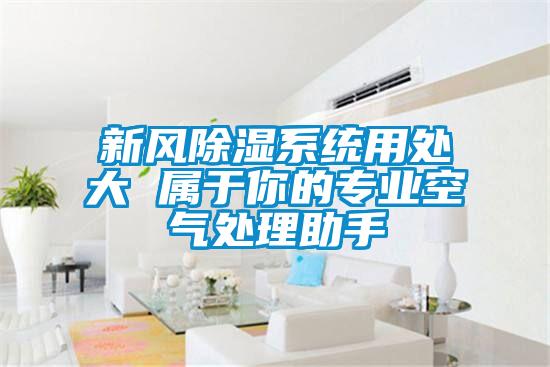 新風除濕系統用處大 屬于你的專業空氣處理助手