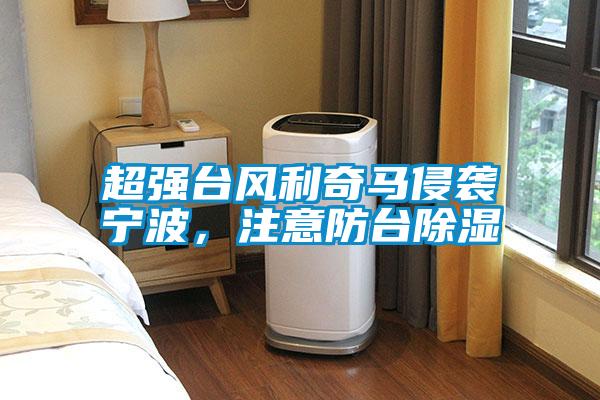 超強臺風利奇馬侵襲寧波，注意防臺除濕