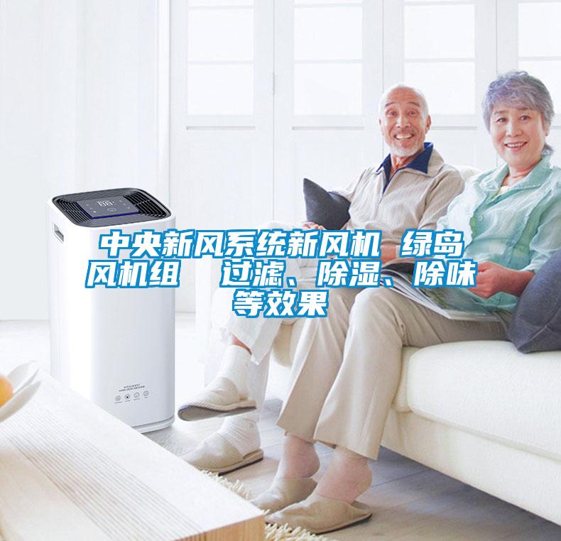 中央新風系統新風機 綠島風機組  過濾、除濕、除味等效果