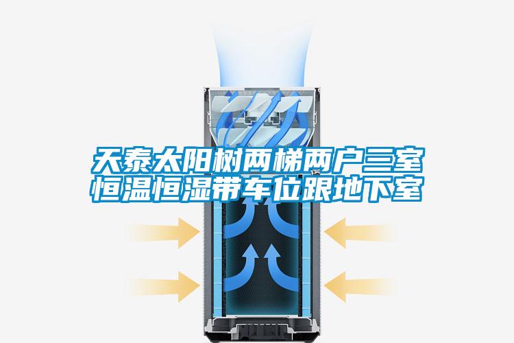 天泰太陽樹兩梯兩戶三室恒溫恒濕帶車位跟地下室
