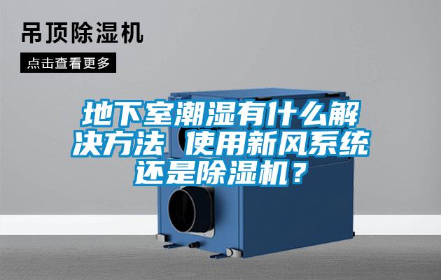 地下室潮濕有什么解決方法 使用新風系統還是除濕機?
