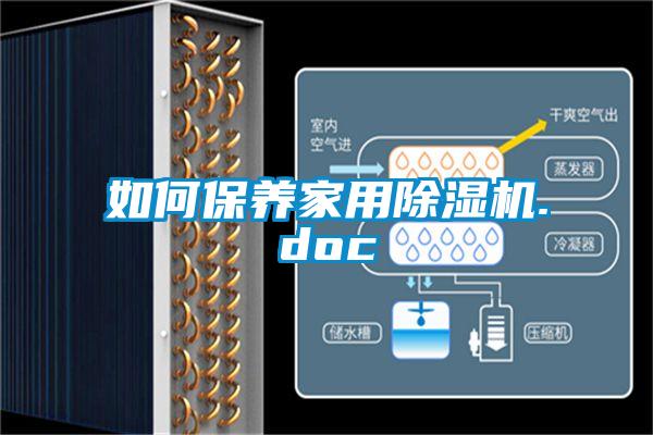如何保養(yǎng)家用除濕機.doc
