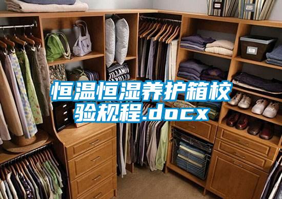 恒溫恒濕養護箱校驗規程.docx