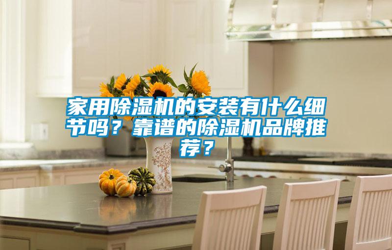家用除濕機的安裝有什么細節嗎？靠譜的除濕機品牌推薦？