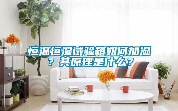 恒溫恒濕試驗(yàn)箱如何加濕?其原理是什么?
