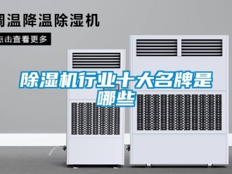 行業新聞除濕機行業十大名牌是哪些