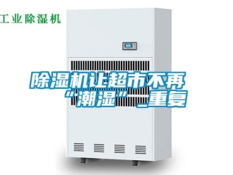 行業新聞除濕機讓超市不再“潮濕”_重復
